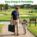 Golf Chipping Practice Net 71x71 Inch with Clubs and Balls