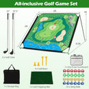 Golf Chipping Practice Net 71x71 Inch with Clubs and Balls