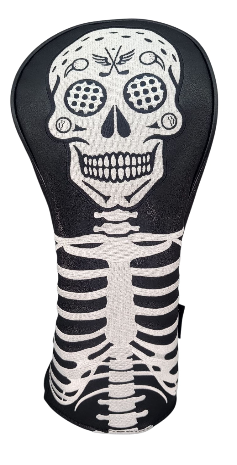 Sugar Skull Embroidered Driver Headcover by ReadyGOLF