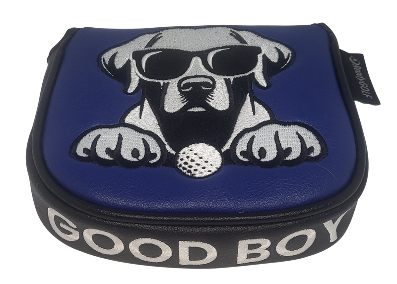 L.A.B. DF3 Embroidered Center Shaft Putter Cover by ReadyGOLF - Black Lab - Good Boy PRE-ORDER