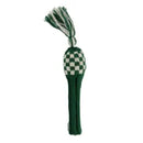 Sunfish: Knit Wool Headcover -Green and White Checkered (Driver, Fairway, Hybrid, or Set)