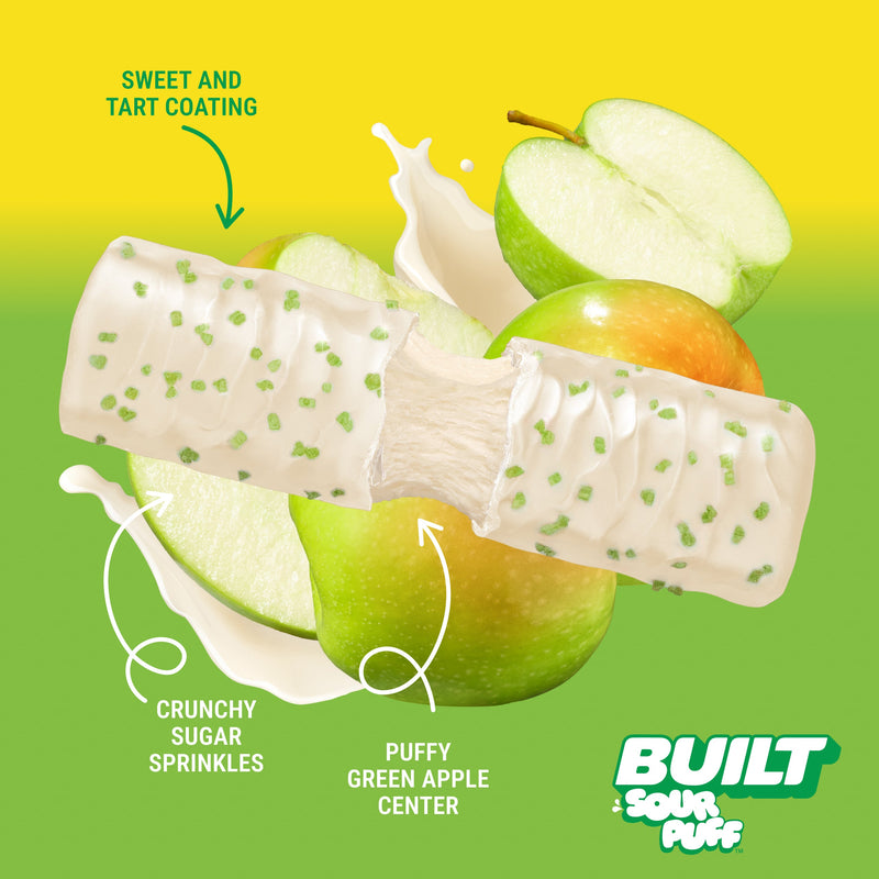 Green Apple Crush Protein Bars (Box of 12) by Built