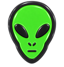 Green Alien Ball Marker & Hat Clip by ReadyGOLF