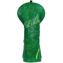 Green Lucky Four Leaf Clover Embroidered Driver Headcover