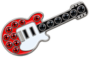 Rock & Roll Guitar Ball Marker & Hat Clip with Crystals by ReadyGOLF