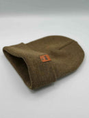 HAAKWEAR Classic  Fusion Cuffed Beanie - Brown / Green, Made in USA