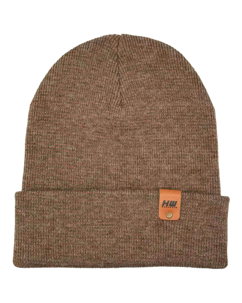 HAAKWEAR Classic Fusion Cuffed Beanie - Burgundy / Green, Made in USA