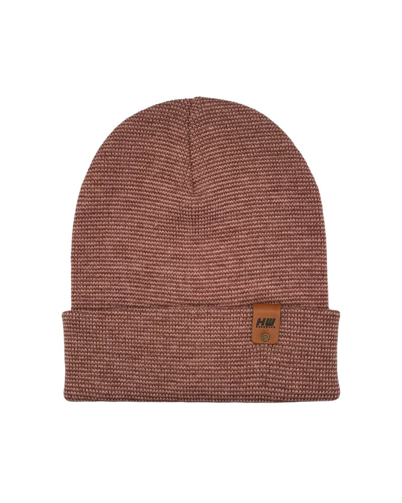 HAAKWEAR Classic Fusion Cuffed Beanie - Burgundy / Pink, Made in USA