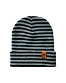 HAAKWEAR Classic RORO Cuffed Beanie / Hat - Black / Gray, Made in USA