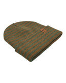 HAAKWEAR Classic RORO Cuffed Beanie / Hat - Brown / Green, Made in USA