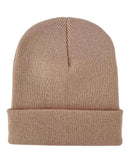 HAAKWEAR Knit Cuffed Classic Beanie / Hat - Dune Beige, Made in USA