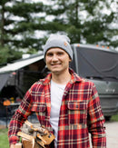 HAAKWEAR Knit Beanie - Classic Cuffed Hat in Koala Gray, Made in USA