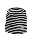 HAAKWEAR H Stitch RORO Cuffed Beanie (Patented Design) Black / Gray, Made in USA