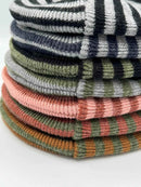 HAAKWEAR H Stitch RORO Cuffed Beanie (Patented Design) Black / Gray, Made in USA