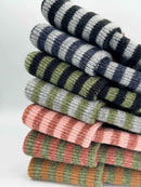 HAAKWEAR H Stitch RORO Cuffed Beanie (Patented Design) Black / Green, Made in USA