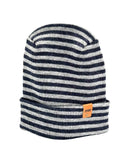 HAAKWEAR H Stitch RORO Cuffed Beanie (Patented Design) Gray / Denim, Made in USA
