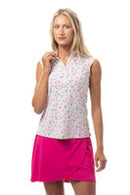 SanSoleil: Ladies Solair Cool Ultra-Mesh Sleeveless Zip Mock - 900654
