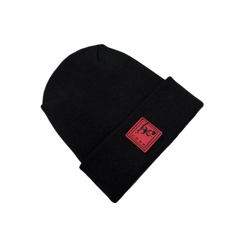 Haakwear Exclusive Love-Inspired H-Stitch Beanie – Limited Edition  Black Hat with Love Monkey