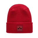 Love-Inspired H-Stitch Beanie – Scarlet Red Elelove Elephants