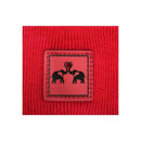 Love-Inspired H-Stitch Beanie – Scarlet Red Elelove Elephants