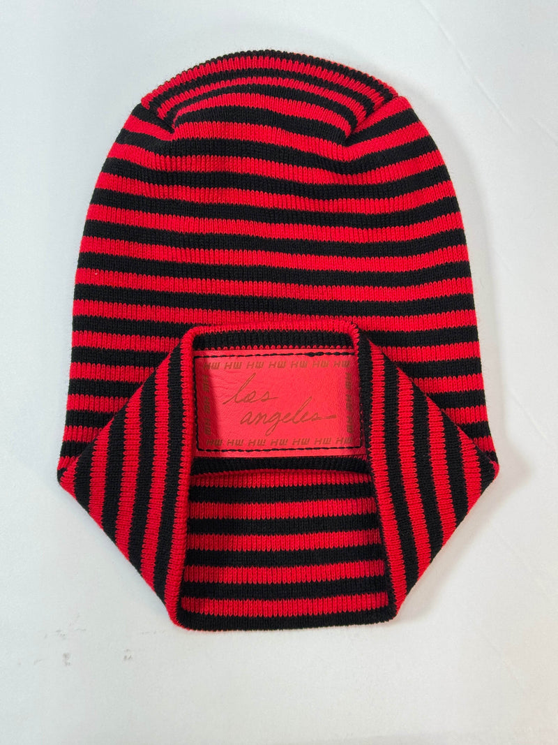 Haakwear Los Angeles Beanie - Made in USA Hats (Limited Edition) - Black / Red RoRo
