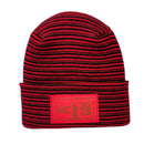 H-Stitch™ Contrast Cuffed Beanie – Black/Red | New Year 2025 Limited Edition | Made in USA