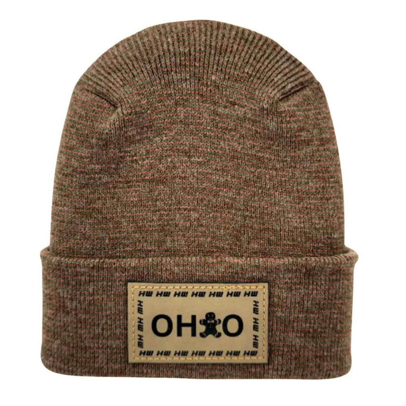 Haakwear H-Stitch Beanie Ohio, The Brown's Cookie Edition - Exclusive Christmas Hat Collection Burgundy / Green Fusion