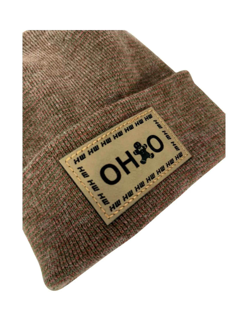 Haakwear H-Stitch Beanie Ohio, The Brown's Cookie Edition - Exclusive Christmas Hat Collection Burgundy / Green Fusion
