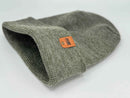 Haakwear H Stitch Fusion Cuffed Beanie / Hat (Patened Design) Gray / Green, Made in USA