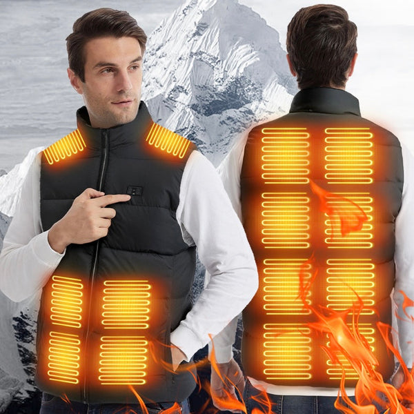 LITEGUEST Heated Vest with LED Light Winter Outdoor Warming Vest