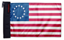 Betsy Ross 12"x18" Forever Wave Flag for Jeep Wrangler JK 2-Door 2007-2018