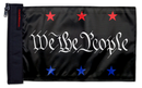 We The People 12"x18" Forever Wave Flag for Golf Carts