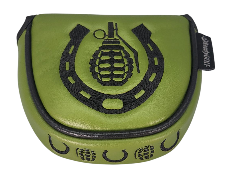 Horseshoes & Hand Grenades Embroidered Putter Cover by ReadyGOLF - Mallet