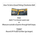 Golf: Beware of the Bogey Man Hand-stitched Needlepoint Belt by Charleston Belt