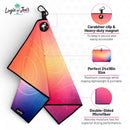 Desert Serpent Golf Towel | 24” x 16” Microfiber Towel | Magnetic Clip & Carabiner | Premium Golf Accessory