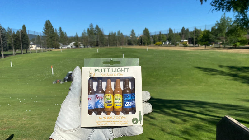 Beer Bottle Golf Tees by Putt Light Golf (Set of 6)