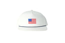 American Flag Needlepoint Rope Hat