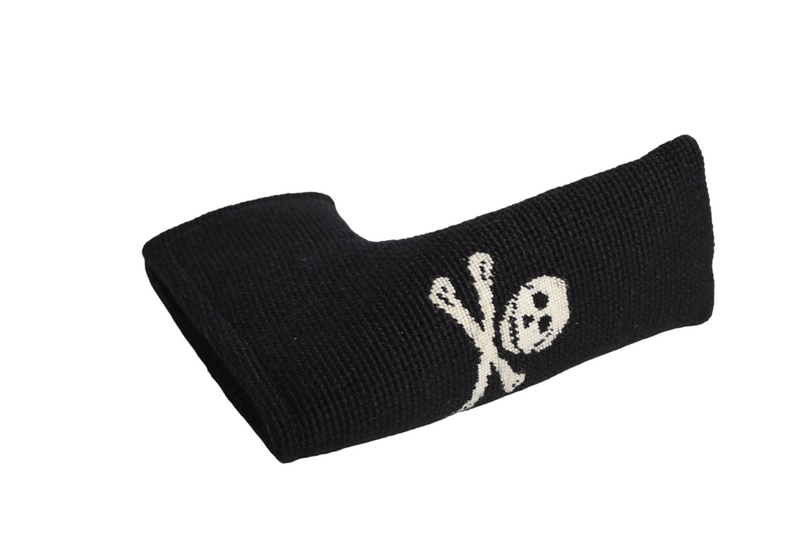 Jolly Roger Black Needlepoint Blade Putter Headcover