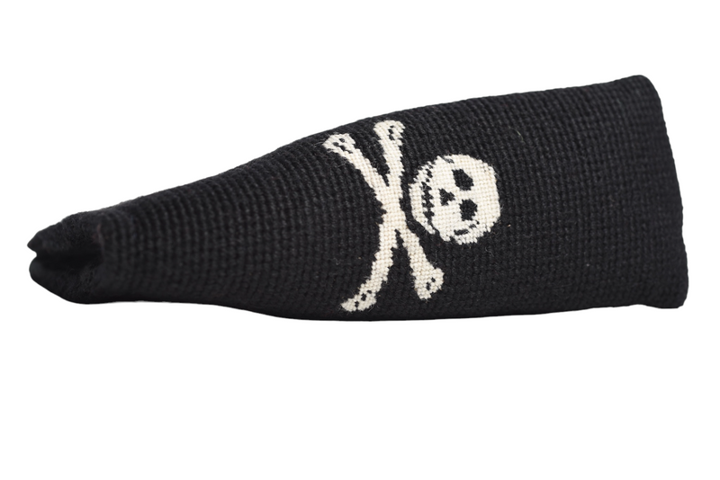 Jolly Roger Black Needlepoint Blade Putter Headcover