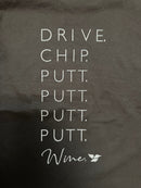 Putt, Putt Wine Crewneck Tee by Calliope Golf