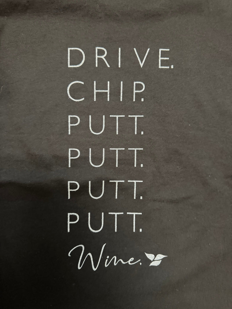 Putt, Putt Wine Crewneck Tee by Calliope Golf