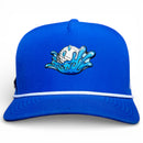 Water Ball Golf Hat | Snapback Cap | Built-in Magnetic Ball Marker Holder + Marker Included | Adjustable Blue
