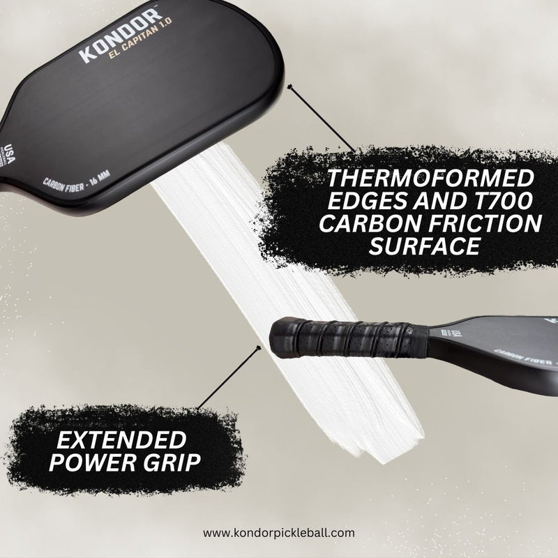 El Capitán 1.0 Pickleball Paddle by KONDOR