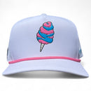 Sugar Rush Golf Hat | Snapback Cap | Built-in Magnetic Ball Marker Holder + Marker Included | Adjustable Cotton Candy