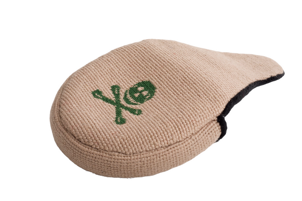 Jolly Roger Khaki Needlepoint Mallet Putter Headcover