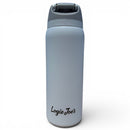 Hydration Bottle – Astronaut Walker (White Out) | 32oz Insulated Stainless Steel | Flip Straw Lid w/ Handle