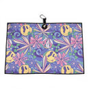 Purple Haze Golf Towel | Premium Double-Sided Microfiber | Heavy-Duty Magnetic Towel with Carabiner Clip | 24 x 16 in