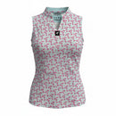 Women's Frosted Animal Cookies Sleeveless Golf Polo | Moisture-Wicking Performance Golf Top