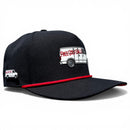 Free Golf Balls Van Golf Hat | Snapback Cap | Built-in Magnetic Ball Marker Holder + Marker Included | Free Golf Balls Van | Adjustable Black