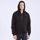 LITEGUEST USB Heated Hoodie 5-Zone Heated Zip-up Hooded Sweatshirt